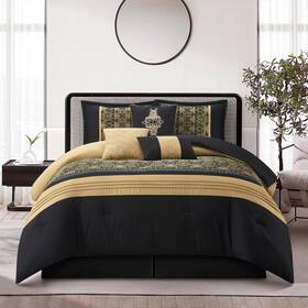 Nanshing 810184884774 Shelly 7 Piece Transitional Comforter Set