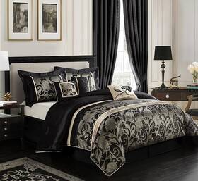 Nanshing 879421014008 Stratford Park Mollybee 7 Piece Comforter Sets Cal King Nwt