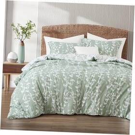 Nanshing Ecommerce Shanghai Inc. 810168557328 Comforter Set Size Vivid Leaves Branch 3 Pieces Bedding Queen Sage Green