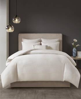 Natori 086569115157 Home Hanae King Comforter And Shams Set Off White - 280