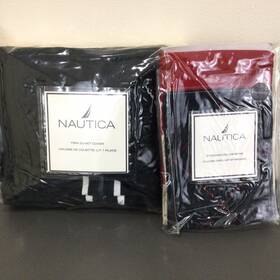 Nautica 883893306271 Duvet Cover And Sham Navy White Red Khaki Nautical 2-pc Set Twin New
