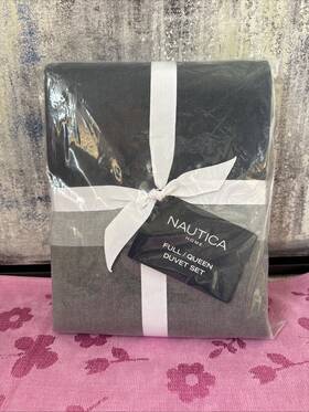 Nautica 883893550391 Rendon Reversible 3-piece Duvet Cover Set Full/queen