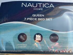 Nautica 883893857742 - Comforter Set Reversible Bedding 7 Piece Bed With Bonus Sheet