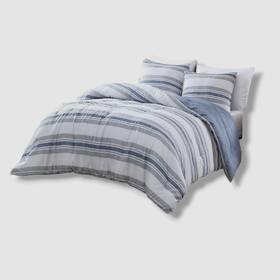 Nautica Home 883893681460 Blue Bay Shore Reversible 3-piece Comforter Set Size Full/queen
