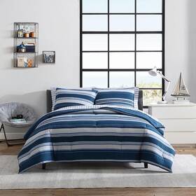 Ushsa51228976 Nautica Lakeview 3-piece Blue Cotton King Comforter Set