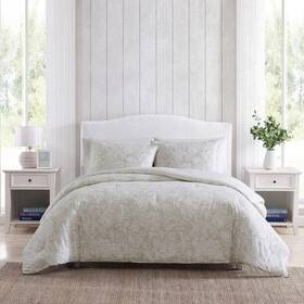 Ushsa51287773 Nautica Tortola 2-piece Beige 100% Cotton Twine Comforter Set
