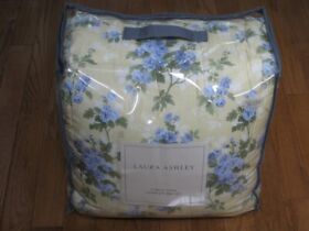 Ushs8k1049565 New Laura Ashley Cassidy 5-pc Yellow Floral Comforter Bed Set Twin Cotton