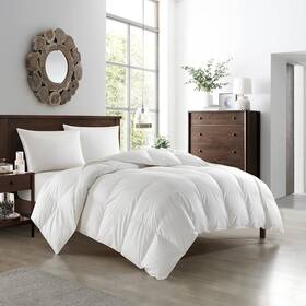 Bcs27733-an New York & Company Gianna Comforter Cotton Shell Box Stitched Heavy White Duck Down Filling Queen