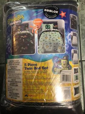 Nickelodeon 073558916437 Spongebob Squarepants Twin Comforter 5 Piece Bed Set Sham Pillocase
