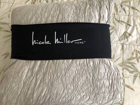 Nicole Miller 729016556676 Nwt Full/queen Woven Jacquard Sage 100% Cotton Comforter Set