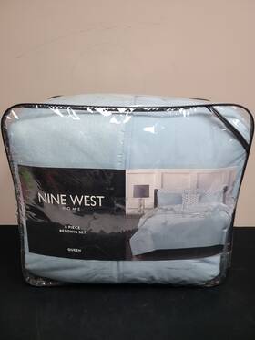 13513000314 Nine West New Home 8 Piece Bedding Set Queen Blue