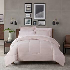13713000987 Nine West Sydney 7 Piece Reversible Stripe Bed In A Bag Complete Bedding Comf