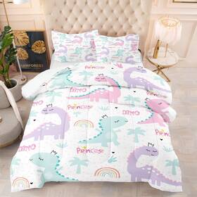 5045-q Ninenine Twin Bedding Sets For Girls Dinosaur Comforter Set Princess