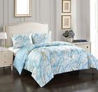 Nk685847 Pop Shop Marble Comforter Set Blue 784857802030