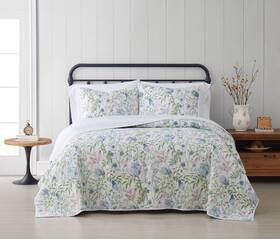 Qs3489kg-2600 No Field Floral Multi Cotton 3-piece King Quilt Set Themed Adult And Teen
