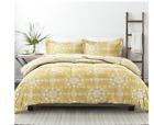 Noble Linens Ieh-cpp-dsy-queen-yellow Yellow Daisy Medallion Reversible