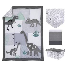 84313442 Nojo Baby Saurus Nursery Crib Bedding Set - 4pc