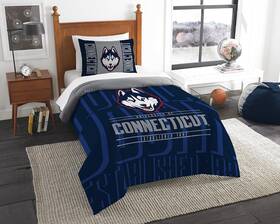 1col862000001ret Northwest Officially Licensed Ncaa Inch Take Twin Comforter And Sham Connecticut Huskies