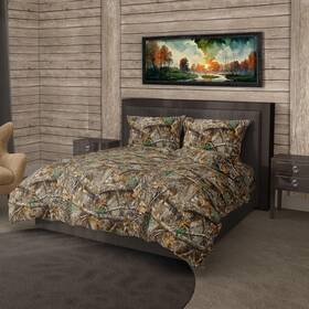 87500 Northwest 1rlt/87500/0002/edc Realtree Queen Bed In A Bag Set 1 Comforter Fitted Sheet Flat 2