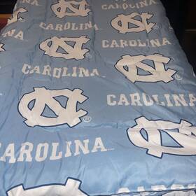 W6487322345 Northwest North Carolina Tar Heels Ncaa Rotary Twin With Pillowcase