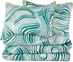 Novogratz By Utica 028828923752 Zebra Marble 144 Tc Cotton Percale Comforter Set Twin/twin Xl