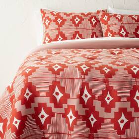 88668777 Opalhouse Designed With Jungalow Comforter Set Lightweight Year-round Dark Orange Full/queen