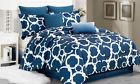 Oversized Piece Comforter Set 7 Rhys Indigo Overfilled