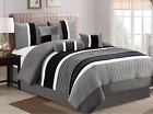 P-21153-grey-calk King Bed Set In Bag Piece Luxury Comforter 634030218977