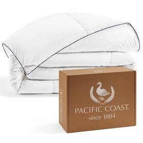 Pcf-c2402dfcwgdf-k Pacific Coast Goose Down Fiber Comforters King Size Duvet Insert All Season White Comforte