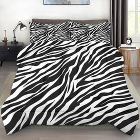 B0f4kh9dt3 Pamnest Comforter Set Queen Size Zebra Stripe Retro Soft Bedding For Kids And