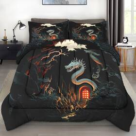 Sss1401931-mb-qa-fba Pamnest Comforter Set Queen Size Asian Chinese White Soft 3 Pcs Bedding For Kids And