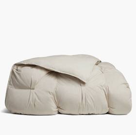 Parachute 843734155437 Organic Cotton Puff Comforter Bone Full/queen
