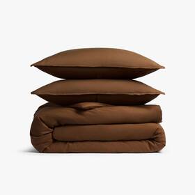 94205801 Parachute Full/queen Relaxed Linen Duvet Cover And Sham Set Pecan -