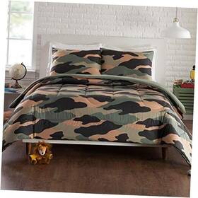 A033320grebs Peking Handicraft Inc. Covert Camo 2-piece Comforter Set Ultra Soft All Twin/twin Xl Green