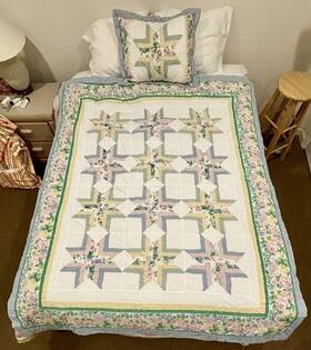 Pem-america 783048125057 Sunham 2 Piece Full/double Comforter Sham Set Floral Flowers Cottagecore