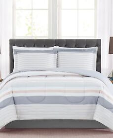 Cs4197tw-1540 Pem America Grace 2-pc. Reversible Stripe Twin Comforter Set Multi