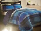 Pem America New King Size Comfort Shams Blues On Blue Reversible 800014125498