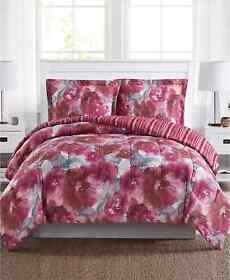 Pem America Tinsley Reversible Floral 2-pc Mini Twin Comforter Sets Watercolor