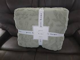 Peri Home 042075652180 Chenille Laurel 3-pc. Comforter Set Full/queen