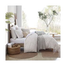 2d0404c4ab Peri Home Folky Floral Jacquard 3-piece Comforter And Sham Set King Natural