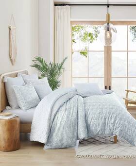 94467610 Peri Home 3pc King Ikat Eyelet Comforter Bedding Set
