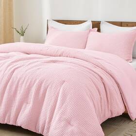 B0cy2bl4kh Phf Ultra Soft Waffle Weave Comforter Set Queen Size 3 Pieces Lightweight Breath