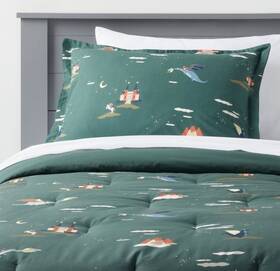89147267 Pillowfort 3-piece Full/queen Dragon Print Comforter Set