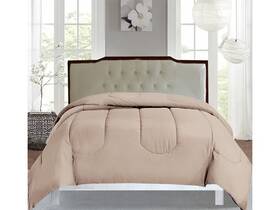 Plazatex 804028146807 Queen Solid Comforter Set Douilette 1 Pc - Taupe