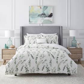 Pointehaven 810001155575 250tc Eucalyptus Oversized Comforter Set Ensemble Sage Twin - Xl