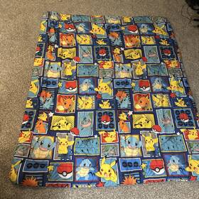 Dz046w-pok Pokemon Mon-twin-biab Comics Bedding With Reversible Comforter Kids Twin Bed In Bag Vguc