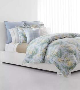 Polo Ralph Lauren 886087485943 Sadie Blue Floral Duvet Cover And Shams 3 Piece Set -king -msrp 350