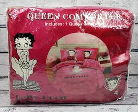 Popular Home 738980742411 2009 Betty Boop Queen Comforter - New