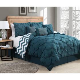 Porch & Den 841323158722 And Red Cliff 7-piece Reversible Comforter Set Twin