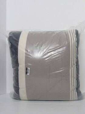 1579847 Pottery Barn Teen Twin/twin Xl Beachstone Stripe Comforter Gray/multi New